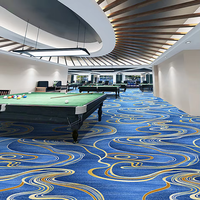 Rouleaux de style moderne personnalisables nouvel hôtel casino fête prière utiliser tapis mural revêtement de sol en polyester souple techniques tissées