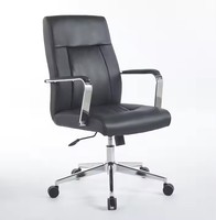 Chaise ergonomique multifonctionnelle contemporaine en cuir PU Chaises de bureau exécutif à domicile