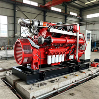 Générateur à gaz turbocompressé 16 cylindres 1000 kW, direct usine, groupe électrogène double carburant pour alimentation de secours industrielle d'urgence