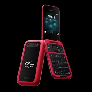 2023 yeni Nokia2660 2.8 inç ekran GSM 2G cep telefonu çift sim kart çevirme yaşlı düğme özelliği telefon