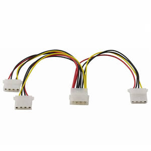 4 पिन Molex पुरुष <span class=keywords><strong>2</strong></span> करने के लिए 1, 1 3 पोर्ट Molex 4 P आईडीई महिला बिजली की आपूर्ति करने के लिए अलगानेवाला कनेक्टर विस्तार केबल ग्राफिक्स कार्ड GPU - Product Image 6