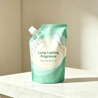 Pochette souple personnalisée pour assouplissant textile et savon liquide, 800ml 1L 2L 3L, étanche à l'humidité, imprimée en héliogravure, avec bec verseur