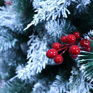 2026 New Hot Selling 180CM Lifelike Artificial Artificial Christmas <b>Tree</b> and Decorations with Dense Needles Red Berries - Product Image 4