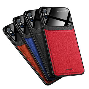 Cassa di cuoio del telefono del PC di lusso consistenza morbida macchina fotografica di protezione custodie per <span class=keywords><strong>iPhone</strong></span> <span class=keywords><strong>X</strong></span>/XS copre per il <span class=keywords><strong>iPhone</strong></span> 11 11Pro - Product Image 1