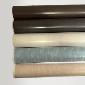 Lámina de estampado en caliente de grano de madera lineal fina de roble claro elegancia minimalista para marcos de fotos de PP, PS, WPC, PVC, paneles de pared - Product Image 6