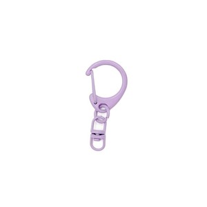 Porte-clés en alliage de zinc en forme de C, coloré et personnalisé, avec anneau en D pour accessoires de bijoux DIY - Product Image 4