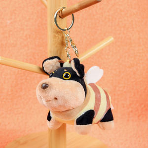 Internet ünlü arı yavru <span class=keywords><strong>DIY</strong></span> peluş oyuncak sevimli bez bebek stres giderici için anahtarlık kolye işlemeli ayı - Product Image 6