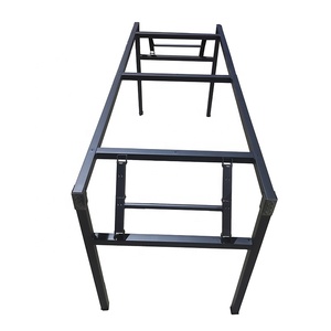 Pieds de cadre de table multifonctions en métal de revêtement de poudre noire pliable moulé par support durable Offre Spéciale - Product Image 2