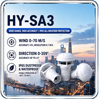 Anémomètre à ultrasons HY-SA3E 70 m/s Capteur de vent Transmetteur Capteur de vitesse et de direction du vent économique