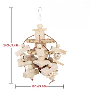 Eco-Friendly 8-Shaped Rattan Bird Cage Accessories Pine Cone Bite Puzzle for <strong>Parrots</strong> Chew <strong>Toys</strong> for Pets - Product Image 5