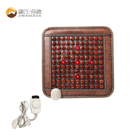 Coussin chauffant électrique Jiwan Lejia en pierre de jade à photons LED, tapis de massage thermique pour salle Zen