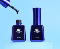 Vente en gros de vernis à ongles en gel semi-transparent effet écaille de tortue ambre, 15 ml, 10 couleurs, étiquette privée, pour salon