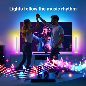 2025 USB DC5V App RGBIC LED Modern Gaming Table Lamp Ambient <b>TV</b> Night Lights Voice Activated Hot Selling Room Decoration <b>Remote</b> - Product Image 6