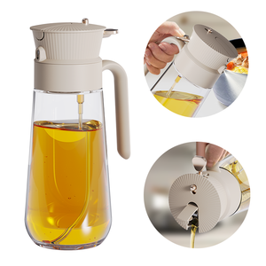 Distributeur <span class=keywords><strong>d</strong></span>'<span class=keywords><strong>huile</strong></span> 2 en 1 580ml Vaporisateur <span class=keywords><strong>d</strong></span>'<span class=keywords><strong>huile</strong></span> et pot verseur en verre Bouteille <span class=keywords><strong>d</strong></span>'<span class=keywords><strong>huile</strong></span> <span class=keywords><strong>d</strong></span>'olive pour la maison, le restaurant, l'hôtel et la <span class=keywords><strong>cuisine</strong></span>. - Product Image 1