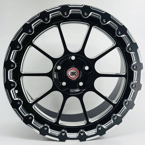 Jantes BKU Forgées avec Beadlock Réel 5x114.3 17 18 19 Pouces Jantes en Alliage pour Course de Dragster pour <span class=keywords><strong>Nissan</strong></span> <span class=keywords><strong>GTR</strong></span> R35 R34 <span class=keywords><strong>Skyline</strong></span> Mustang - Product Image 4