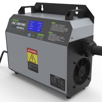 Chargeur rapide DC 28,8V 100A pour chariot élévateur, compatible LiFePO4, refroidissement par ventilateur, connecteurs personnalisés REMA/Anderson, prises d'entrée UK/EU/USA