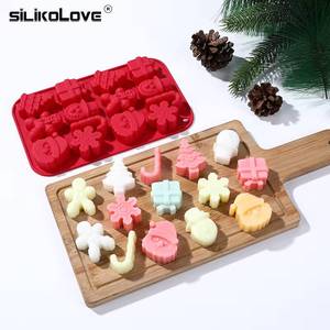 Molde de Silicona Navideño para Chocolate, Fácil de Limpiar, para Hornear Dulces, Copo de Nieve 3D, Caña de Azúcar, Muñeco de Nieve, Árbol, Jengibre - Product Image 2