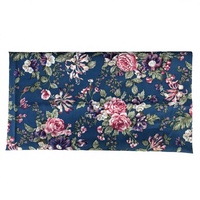 Tissu Popeline 100% Coton Biologique Écologique Anti-rétrécissement Imprimé Numérique Motif Floral Poids Moyen Tissé pour Chemises