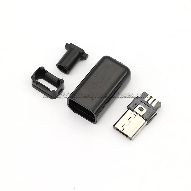 Micro USB 5Pin connecteur mâle prise noir/blanc soudage pour accessoires de câble de données bricolage