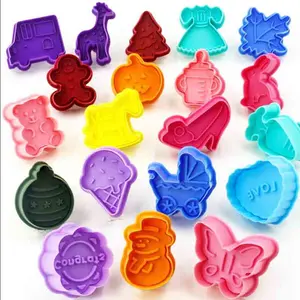 Wholesale custom plastic cookie stamp cookie cutter factory