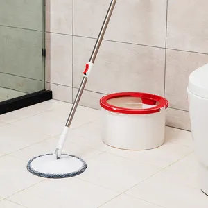 Spotzero by Milton Ace Spin Mop Bucket, Extendable Handle| Wringer Set | 360 Spinning Mop Bucket Floor Cleaning & Mopping System with 1 Microfiber