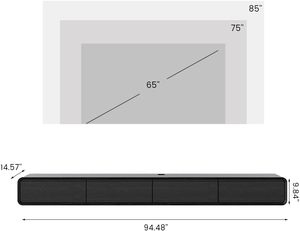 Combohome Maison Moderne Hôtel Flottant En Bois <span class=keywords><strong>Tv</strong></span> Armoires Meubles Salon Mur Monté Écran <span class=keywords><strong>Tv</strong></span> <span class=keywords><strong>Cabinet</strong></span> - Product Image 2