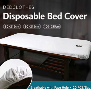 Disposable Non Woven <b>Bed</b> Cover Elastic <b>Waterproof</b> Massage Table <b>Sheet</b> White for Beauty Salon Hospital - Product Image 3