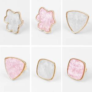 New resin Đá Nail Art Palette ngón tay Nhẫn móng tay giả Lời khuyên vẽ màu sắc pha trộn hiển thị DIY làm móng tay đánh bóng gel công cụ - Product Image 5