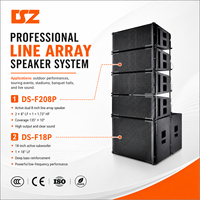 Système de haut-parleurs Line Array professionnels à renforcement actif, 8 pouces + caisson de basses de 18 pouces, pour événements, fêtes et spectacles
