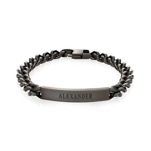 <span class=keywords><strong>Bracelet</strong></span> de bijouterie avec nom personnalisé Bijouterie en acier inoxydable Bijouterie <span class=keywords><strong>Bts</strong></span> en argent mat 18 carats <span class=keywords><strong>Bracelet</strong></span> de chaîne gourmette personnalisé pour homme - Product Image 6