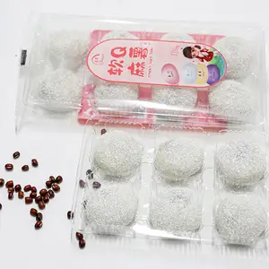 Wholesale Mochi Glutinous Rice Ball With Red Bean Paste And Black Sesame Flavor Mochi Sweet Desserts