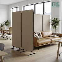 Paravent pliable en polyester OEKO-TEX Standard 100, écologique, cloison acoustique PET conforme ASTM C423 pour espace de travail ouvert