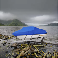 Housse de bateau remorquable professionnelle pour la pêche et le ski nautique, robuste, imperméable, à coque en V, 20'24'x90''120' 210D