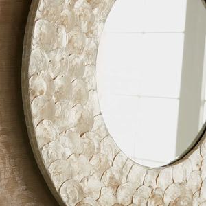 Latest Mother Of Pearl Luxury Wall <b>Mirror</b> Frame Wall Decoration By United Trade World - Product Image 4