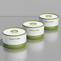 Tube en papier kraft de qualité alimentaire, écologique, certifié CE REACH, pour gâteaux et desserts, boîte à gâteau en carton cylindrique de luxe, boîte à sucre