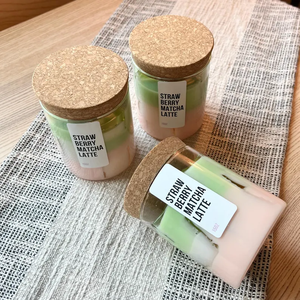 Custom Private Label 15 oz Handmade Scented Soy <strong>Candles</strong> Iced Coffee <strong>Matcha</strong> Latte Shape Ice Cubes Lovely Bars Diwali Father's Day - Product Image 4