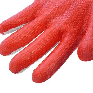 Guantes de goma, Super Safety Luvas Malha <span class=keywords><strong>Latex</strong></span> Vulcanizado Laranja Rubber, Guantes, Guantes recubiertos de goma de látex naranja CE 3232 - Product Image 2