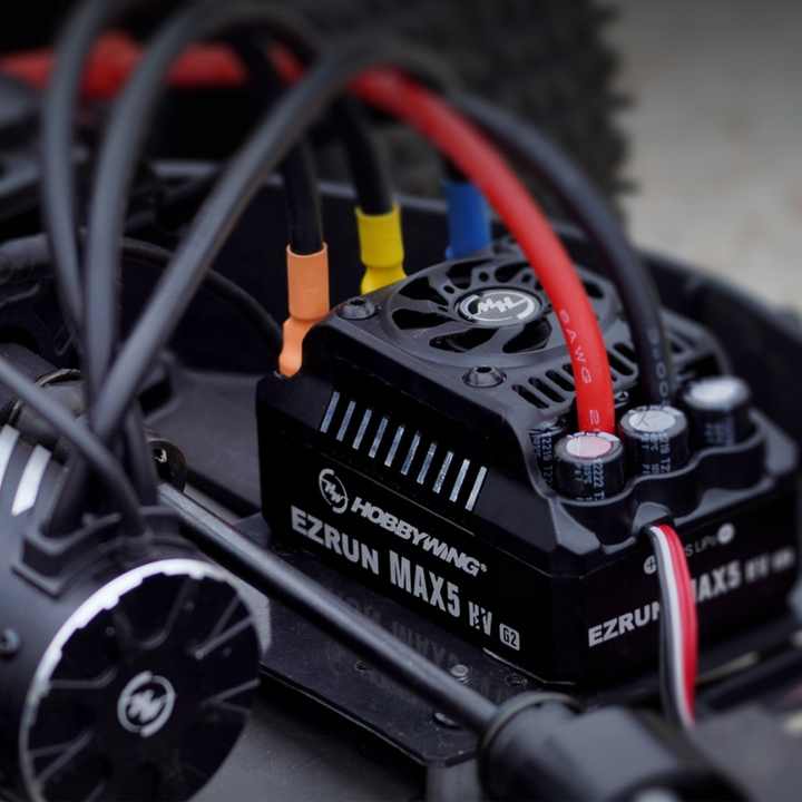 ホビーラジコン HOBBYWING MAX5 Hobbywing-スピードコントローラー,防水,ブラシレスモーター1:5
