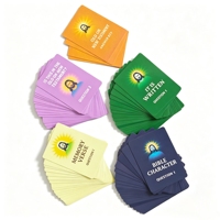 Muestras gratuitas al por mayor de cartas de juego con versículos bíblicos personalizados para cristianos - Tarjetas didácticas familiares con caja de múltiples compartimentos