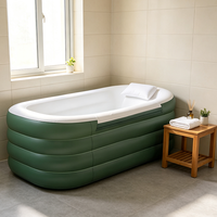 Nouvelle arrivée : Baignoire gonflable en PVC, portable, pliable, grande capacité, pour adultes.