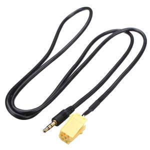 12V Auto Aux-in Audio-Kabelbaum 3,5mm Klinke auf ISO-Anschluss Aux-Kabel für Fiat Audio-Kabel Zusatz-Eingangsadapter - Product Image 5