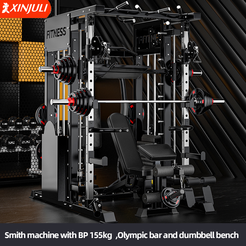 black  - Smith machine+ BP 155 kg+bar+bench