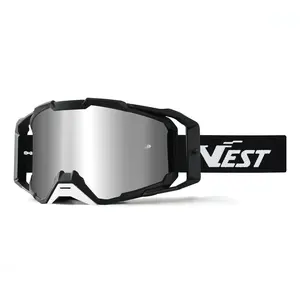 Kostengünstige Motocross-Brille Support individuelles Logo Armband mehrfarbige Linse OEM Mtb Dirtbike Motorradbrille