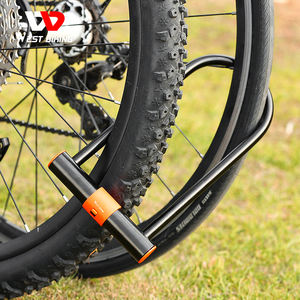 पश्चिम बाइकिंग बाइक यू चक्र के लिए सुरक्षा विरोधी चोरी सुरक्षा ताला ताला साइकिल पहिया के लिए निविड़ अंधकार डबल खुले चुंबकीय साइकिल ताला - Product Image 6