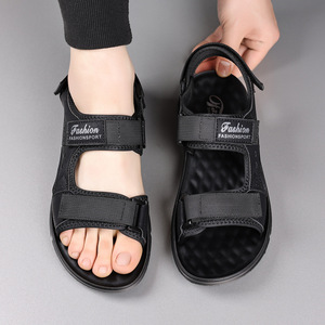 รองเท้าแตะผู้ชายแฟรงคลิน 38-50 รองเท้าชายหาดแบบมีสายรัดเวลโคร - Product Image 2