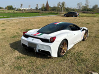 Kits de carrosserie de style SP pour Ferrari 458 demi-fibre de carbone modifiée pare-chocs avant et arrière capot moteur jupes latérales larges kits de carrosserie automobile