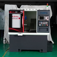 Máquina CNC Profesional de Control Numérico, Mini Torno CNC, Centro de Torneado y Fresado CNC, Torno de Bancada Inclinada, Centro de Mecanizado