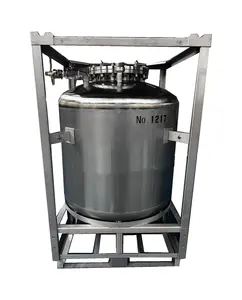 High Quality Wholesale Customization Stainless Steel Sliver Stackable Storage Transportation Tank With UN Certification