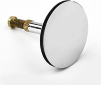 Tapón de drenaje de cobre para bañera, fregadero de bañera de baño, enchufe emergente de repuesto, desagüe de tubería de desagüe, accesorios para fregadero de cocina, enchufe de bañera de 43mm
