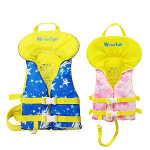 Chaleco Salvavidas Infantil para Deportes Acuáticos, Chaqueta PFD con Logotipo Personalizado, Flotabilidad EPE/NBR 37-60N, Azul/Rosa, <span class=keywords><strong>Waterfun</strong></span> SK20, Navegación, Pesca, Natación - Product Image 1